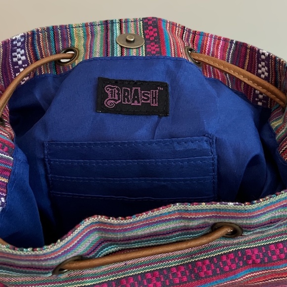 !!!FINAL DROP!!! Brash Multi Fabric Bucket/Hobo Bag with Faux Leather Tassels - Picture 6 of 12